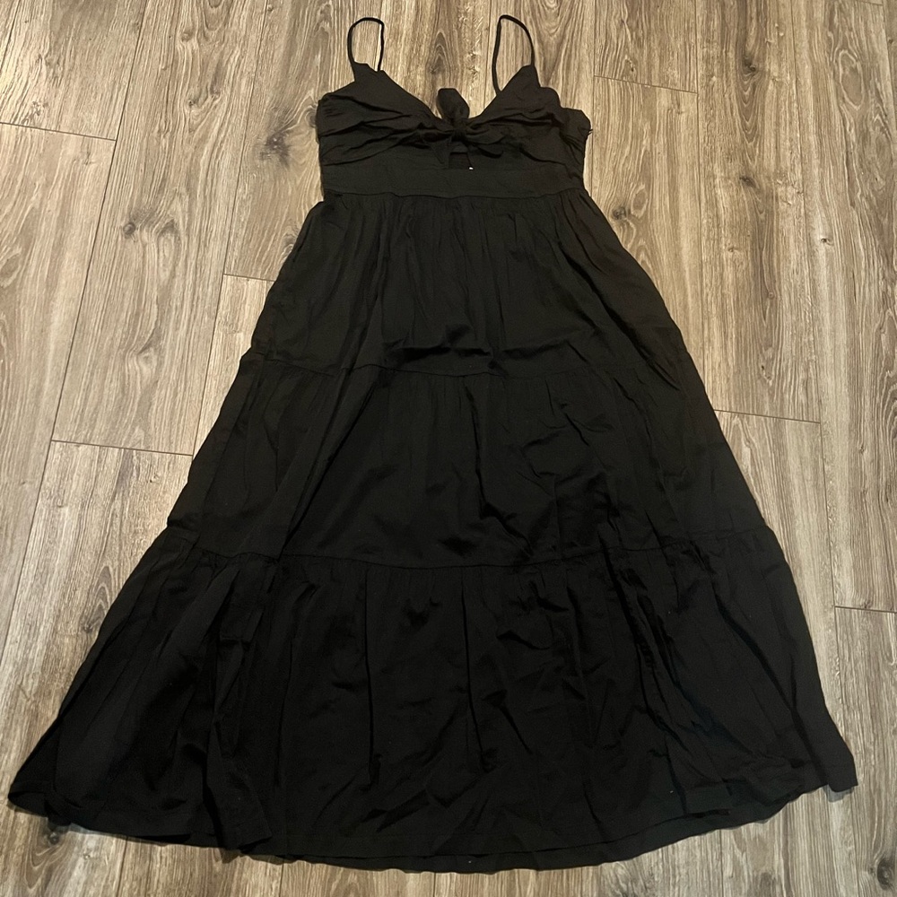 GAP Black Spaghetti Strap Maxi Dress for Night Out